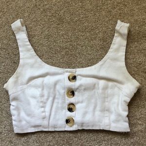 SALE!!!! White Bralette/Crop Top